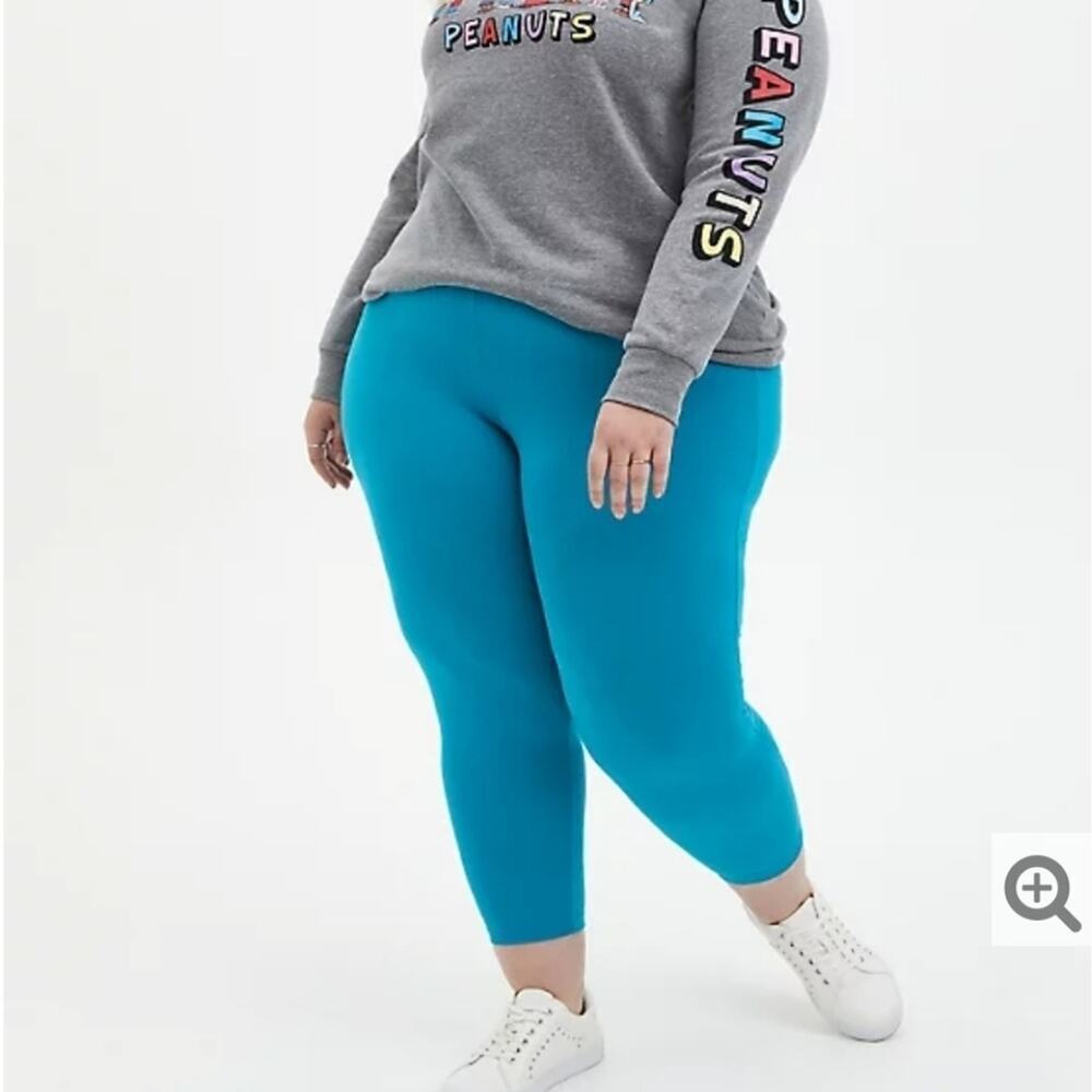 CROP PREMIUM LEGGING - TEAL